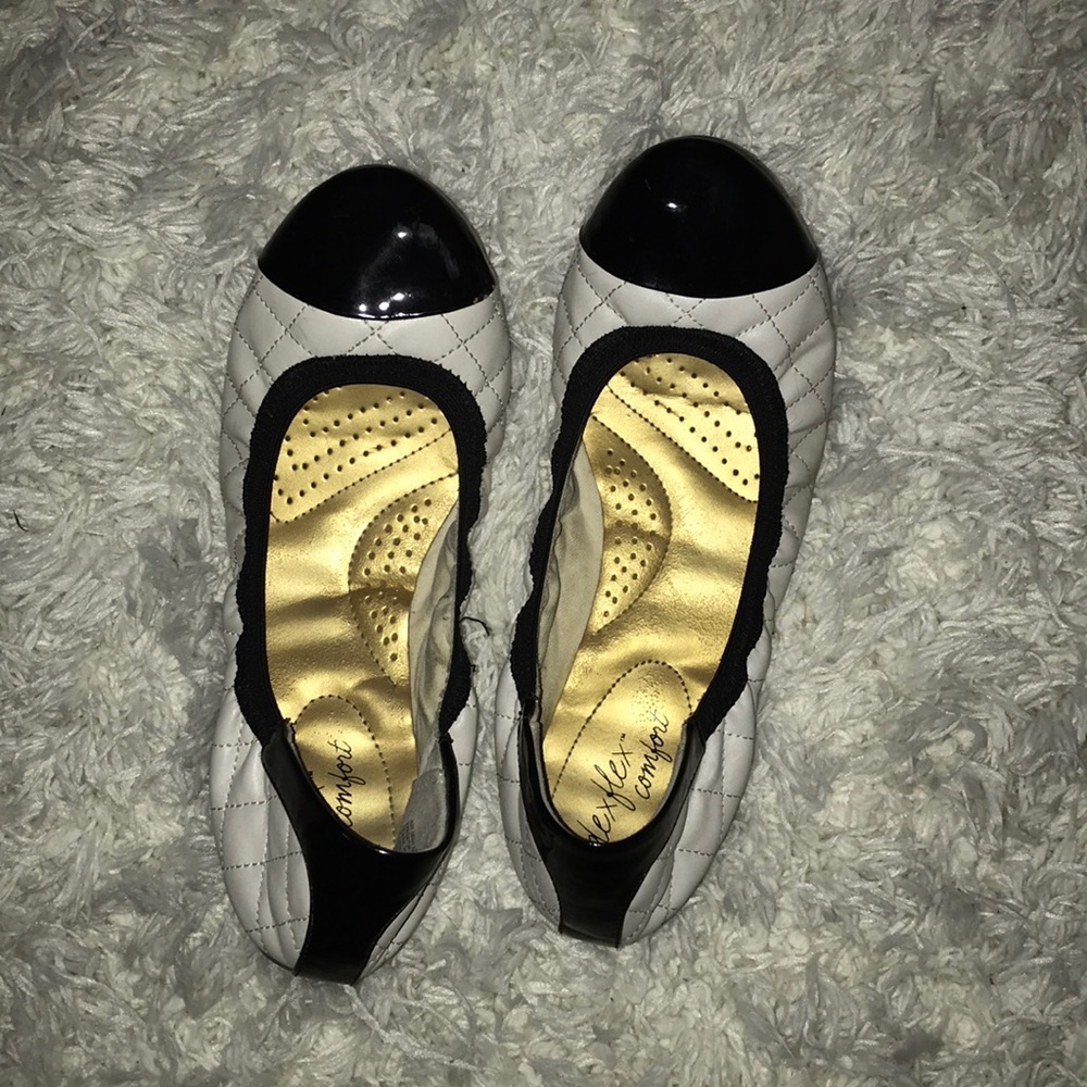 Black and white flats